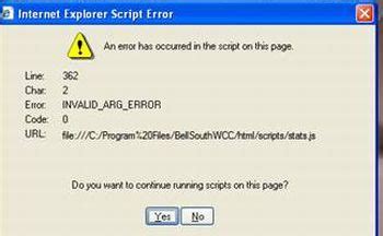 Script errors in Internet Explorer .